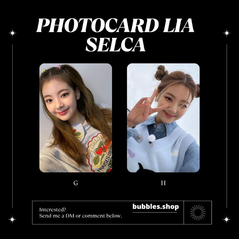 PHOTOCARD UNOFFICIAL LIA ITZY SELCA