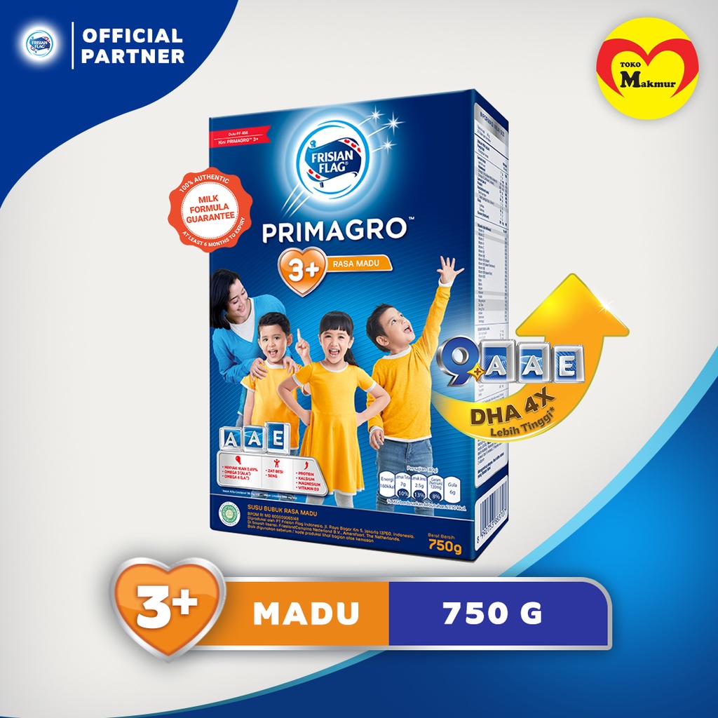 Frisian Flag Primagro 3+ Madu 750g