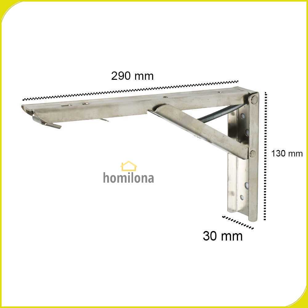 Taffware Bracket Engsel Stainless Steel 65 kg 12 Inch 2 PCS - XIDA-JM006