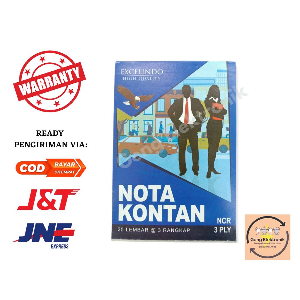 

Buku Nota Kontan Kecil Besar MURAH BERKUALITAS EXCELINDO Kontan Kecil Besar 3Ply / 3 Rangkap