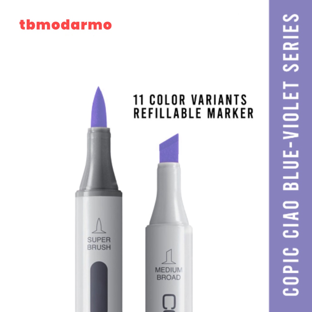 Copic Ciao Marker BV (Blue-Violet) Series CCM/BV - Satuan