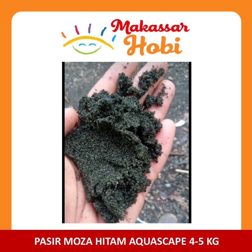 Pasir Moza Aquascape 4-5kg Silika Silica Hitam Halus Akuarium Aquarium