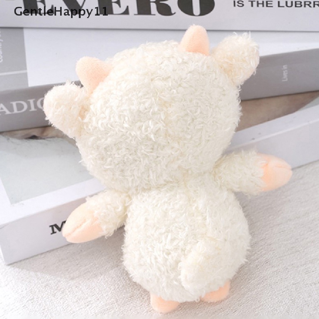 Gentlehappy 12 cm Domba Mainan Mewah Boneka Boneka Liontin Tas Hewan Dekorasi Domba Ransel Keychain Mainan Anak/Pacar Hadiah id