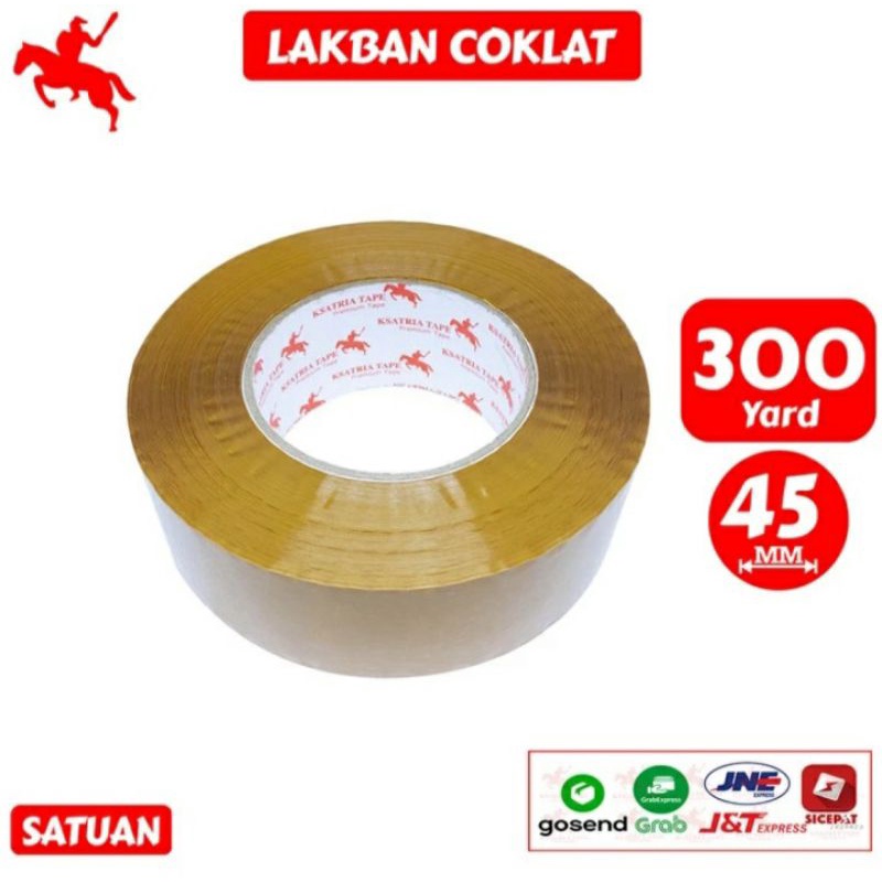 Lakban OPP bening ukuran 45 mm x 300 yard