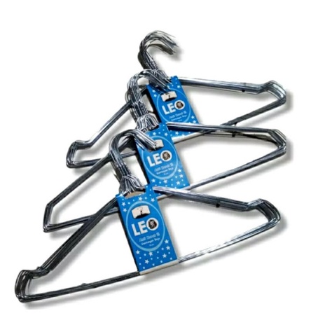 [ OBJ ] Hanger Kawat Stainless Gantungan Baju Isi 10 PCS