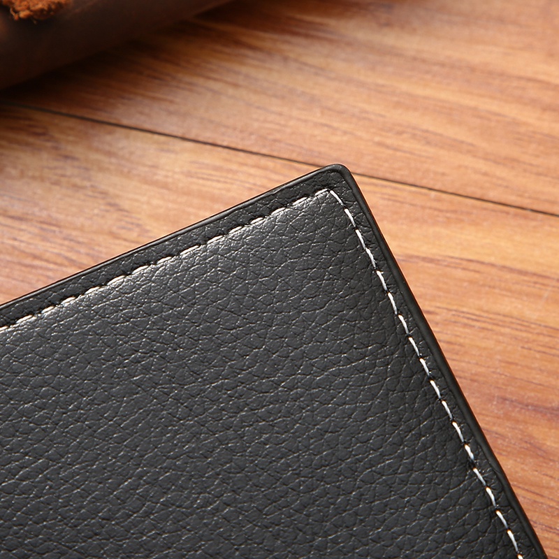 AND / COD / Dompet Lipat Pria Import Dompet Cowok Kulit PU Dompet Lipat Fashion Laki - Laki Kekinian Murah D96