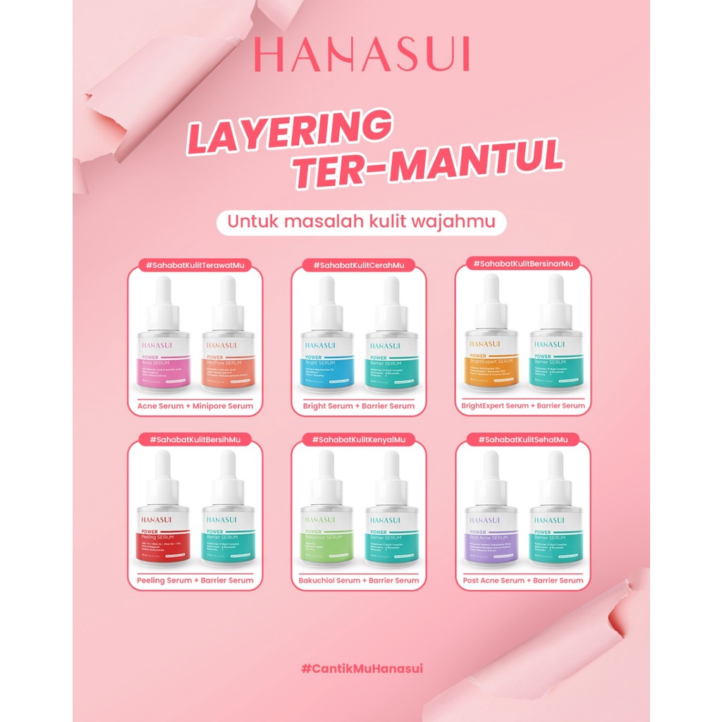 Paket Hanasui Power Serum/Serum wajah/Hanasui