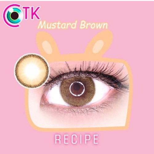 SOFTLENS MINUS DAN NORMAL SWEETY RECIPE BROWN 14.5mm (0.00 sd -6.00) GRATIS TEMPAT SOFLEN