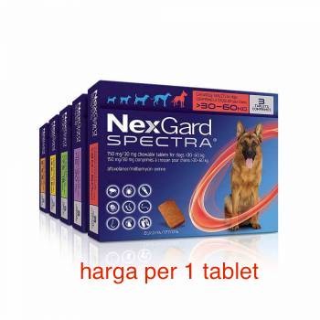 nexgard spectra obat kutu dan cacing (anjing)