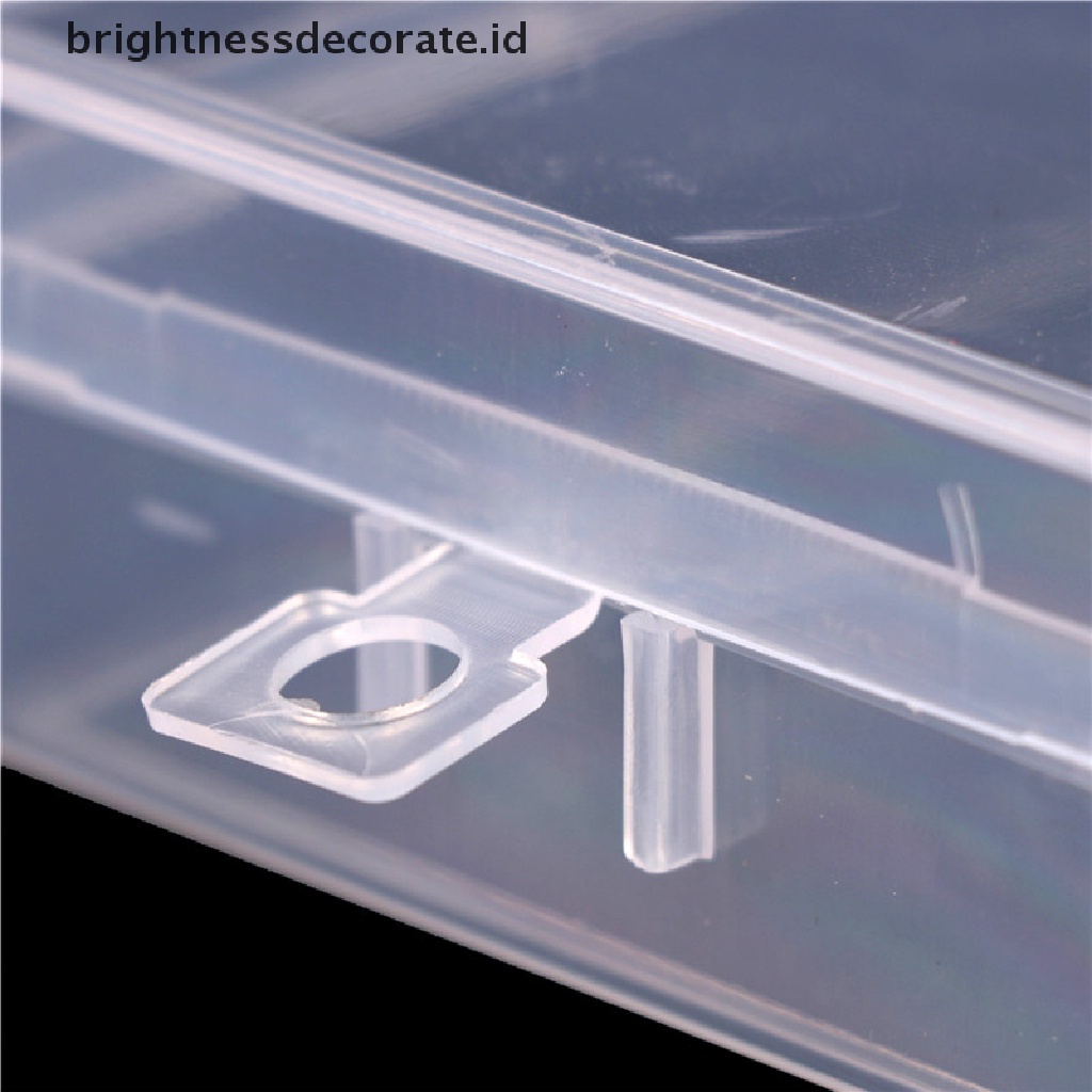 [Birth] Kotak Penyimpanan Plastik Sekat Bening Perhiasan Craft Container Organizer Case [ID]