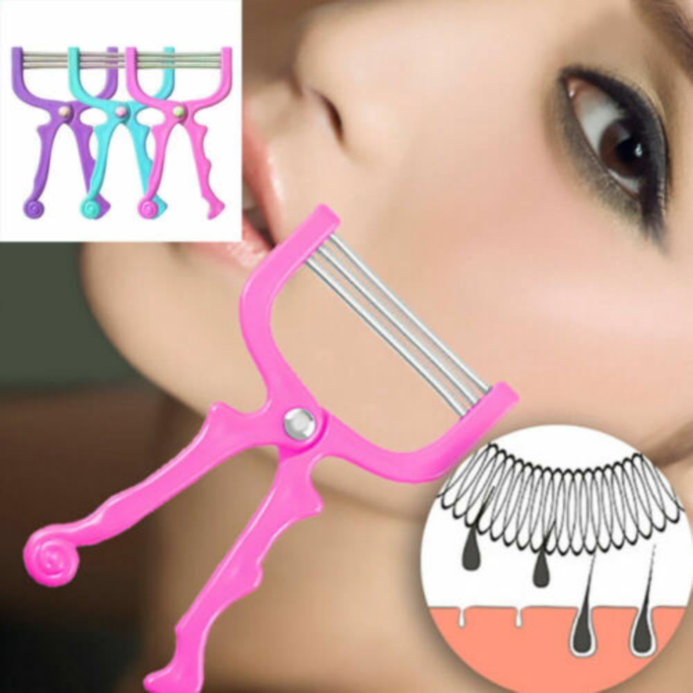 R-FLOWER 2pcs Facial Hair Remover Epilator Wajah Genggam Aman Stainless Steel Baru