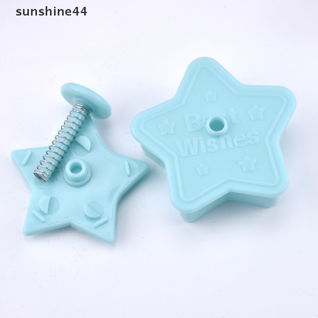 Sunshine 4Pcs/Set Cetakan Kue Kering Plastik Cetakan Kue Kartun Multi Seri.