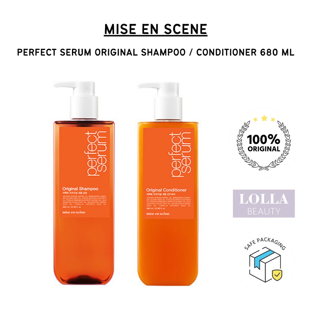 MISE EN SCENE - Perfect Serum Original Shampoo / Conditioner 680 ml