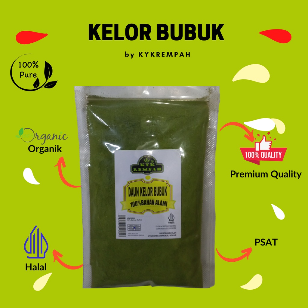 

Kelor Bubuk [100 Gram]-Super Halus