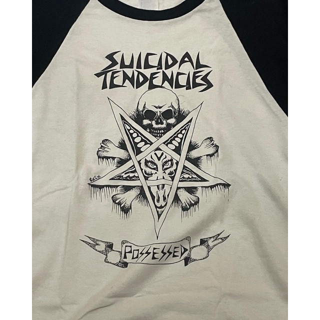 Suicidal Tendencies Raglan Tee Tag Anvil sz Medium