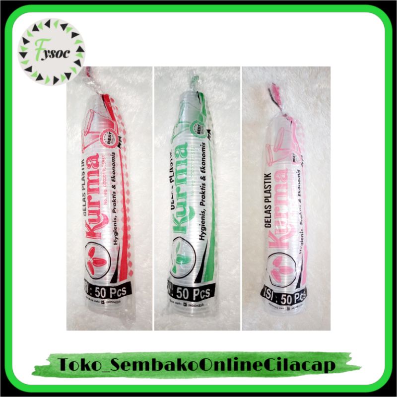 CUP KURMA GELAS POP ICE 10 OZ, 14 OZ, DAN 16 OZ