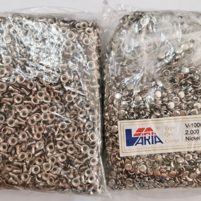 Rew Paku Centang 6Mm / Paku Keling1000 Nikel / 2000Sets