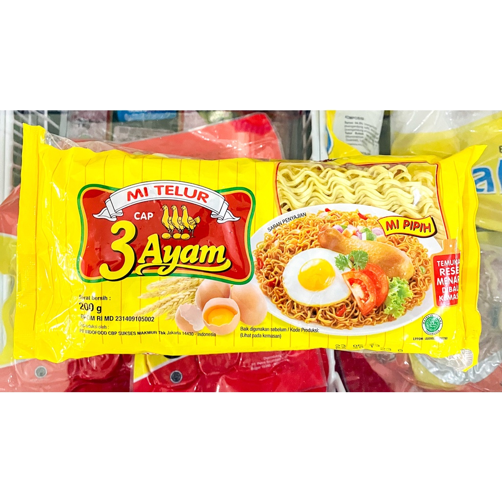 

MIE TELUR CAP 3 AYAM 200 GRAM