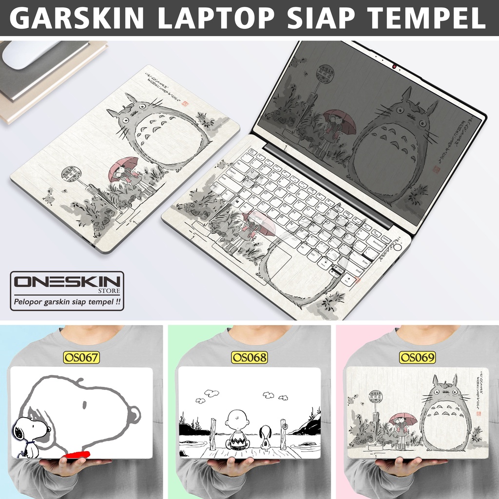 Garskin Sticker Laptop Protector Macbook Full Body Bottom Bezel Palmrest Skin Snoopy