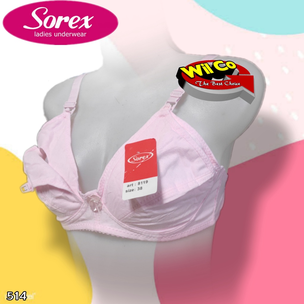 K514 SOREX BRA MENYUSUI KANCING DEPAN SIZE 34 - 42 FULL COVERAGE