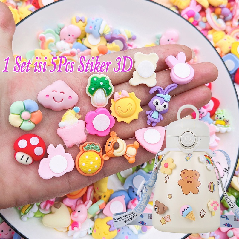 [COD] Isi 5 PCS STIKER 3D ANIMASI KARAKTER LUCU CUTE STIKER BOTOL TUMBLR 3D IMPORT PREMIUM