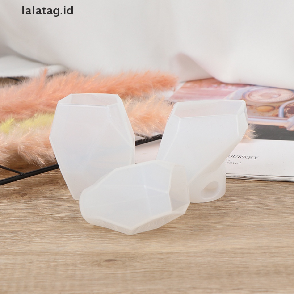 [lalatag] 1pc Cetakan Sabun Kristal Irregular Geometric Mold Silicone Resin Ornaments Craft [ID]