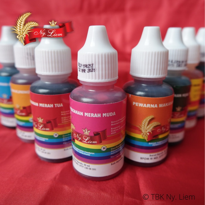 Ny. Liem Paket Pewarna 30mL Semua Warna