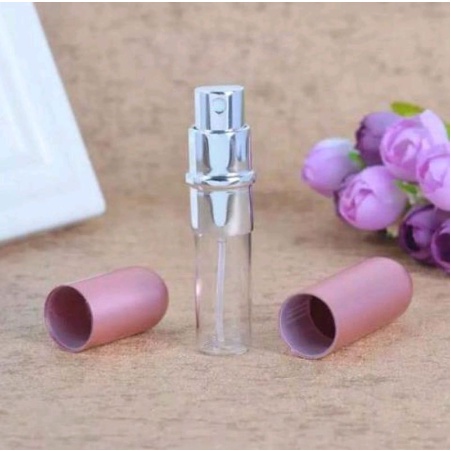 Botol Parfum Spray Mini Travel 5ML isi ulang kapsul lipstik / Atomizer Bottle Spray Aluminium semprot refill [MF]