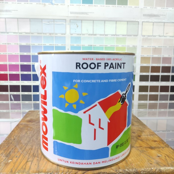 Jual CAT GENTENG MOWILEX ROOF PAINT SEMUA WARNA 2.5 LITER | Shopee