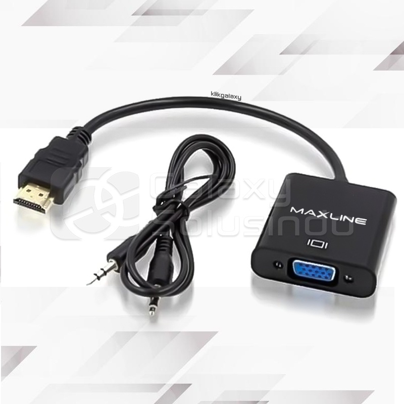 MAXLINE Converter HDMI to VGA + Audio