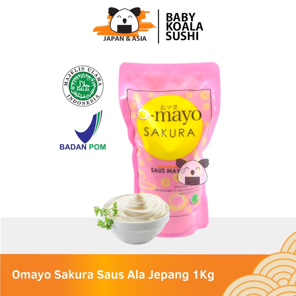 OMAYO Sakura Mayo Ala Jepang 1 Kg Halal | Mayonnaise Original