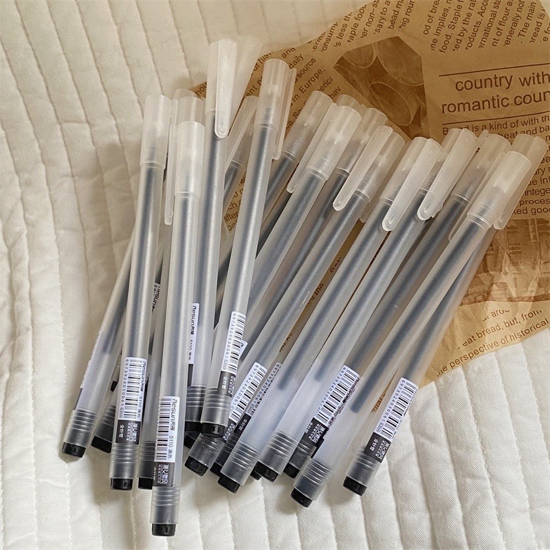 

SHINSDAY Pulpen Gel 0.5mm Tinta Hitam Model Simple Aesthetic