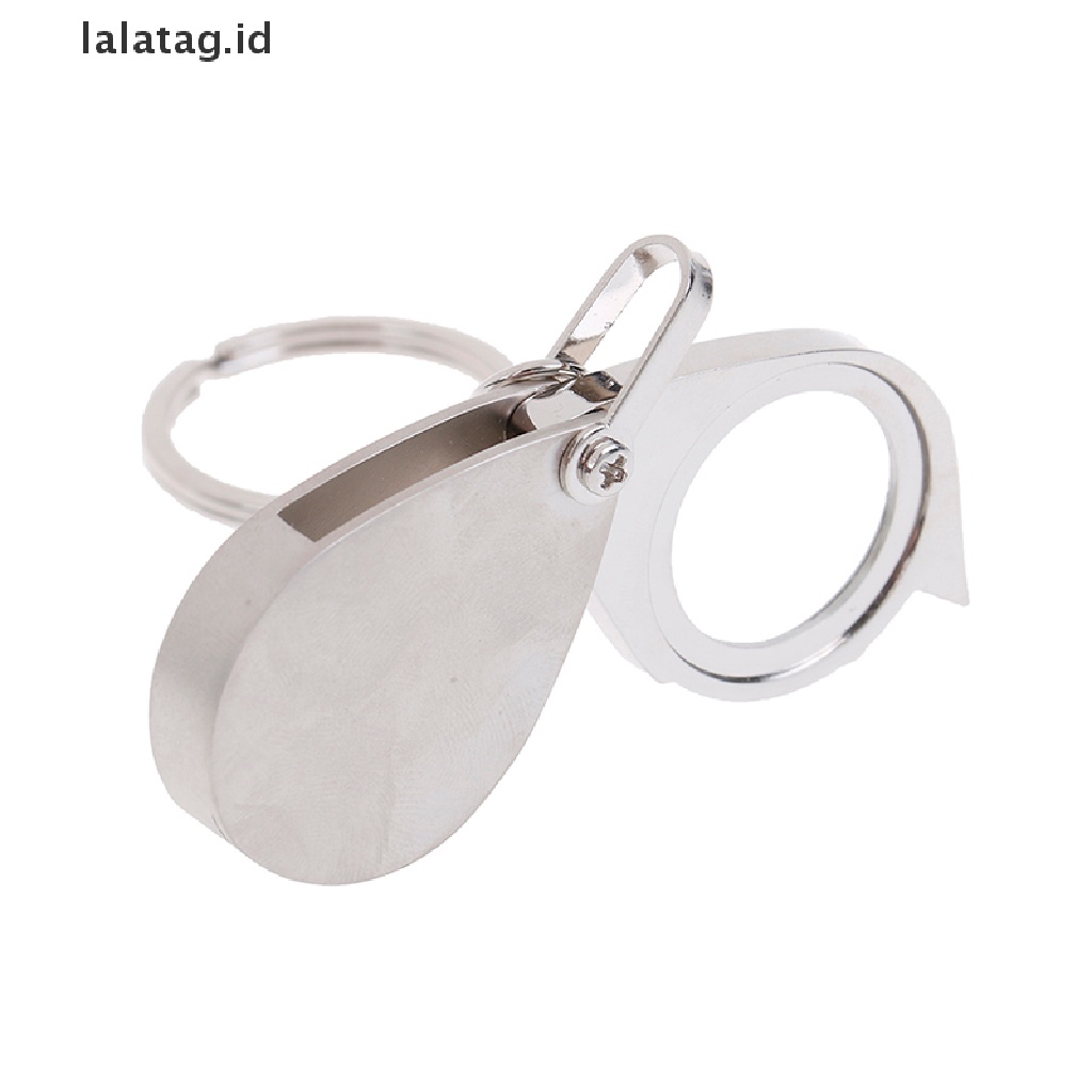 [lalatag] Loupe Saku Lipat 10x magnifier loupe Lensa Kaca Pembesar Dengan Gantungan Kunci [ID]