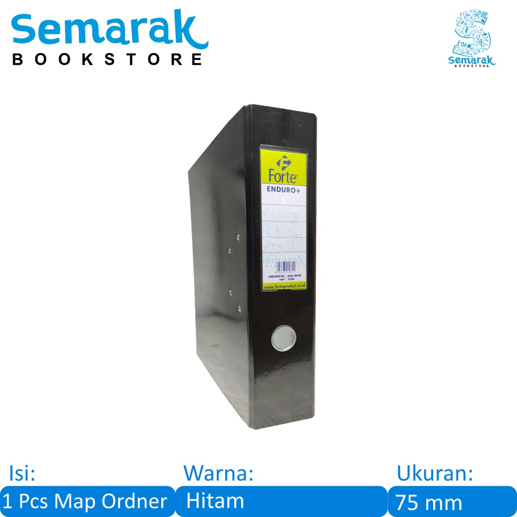 Forte Enduro+1401 BP Map Ordner 75mm - Hitam