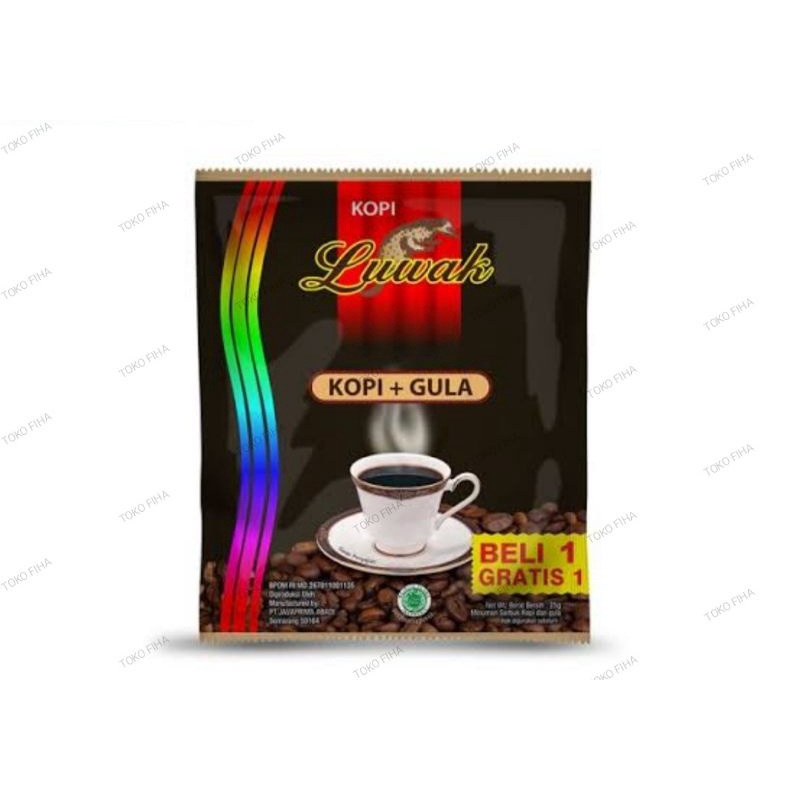 

Luwak Kopi Hitam + Gula 25gr - renteng