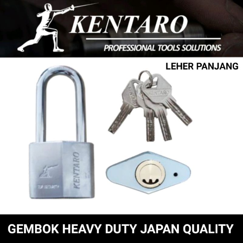 GEMBOK HEAVY DUTY 40MM L/PANJANG ( ANTI MALING ) KENTARO JAPAN QUALITY