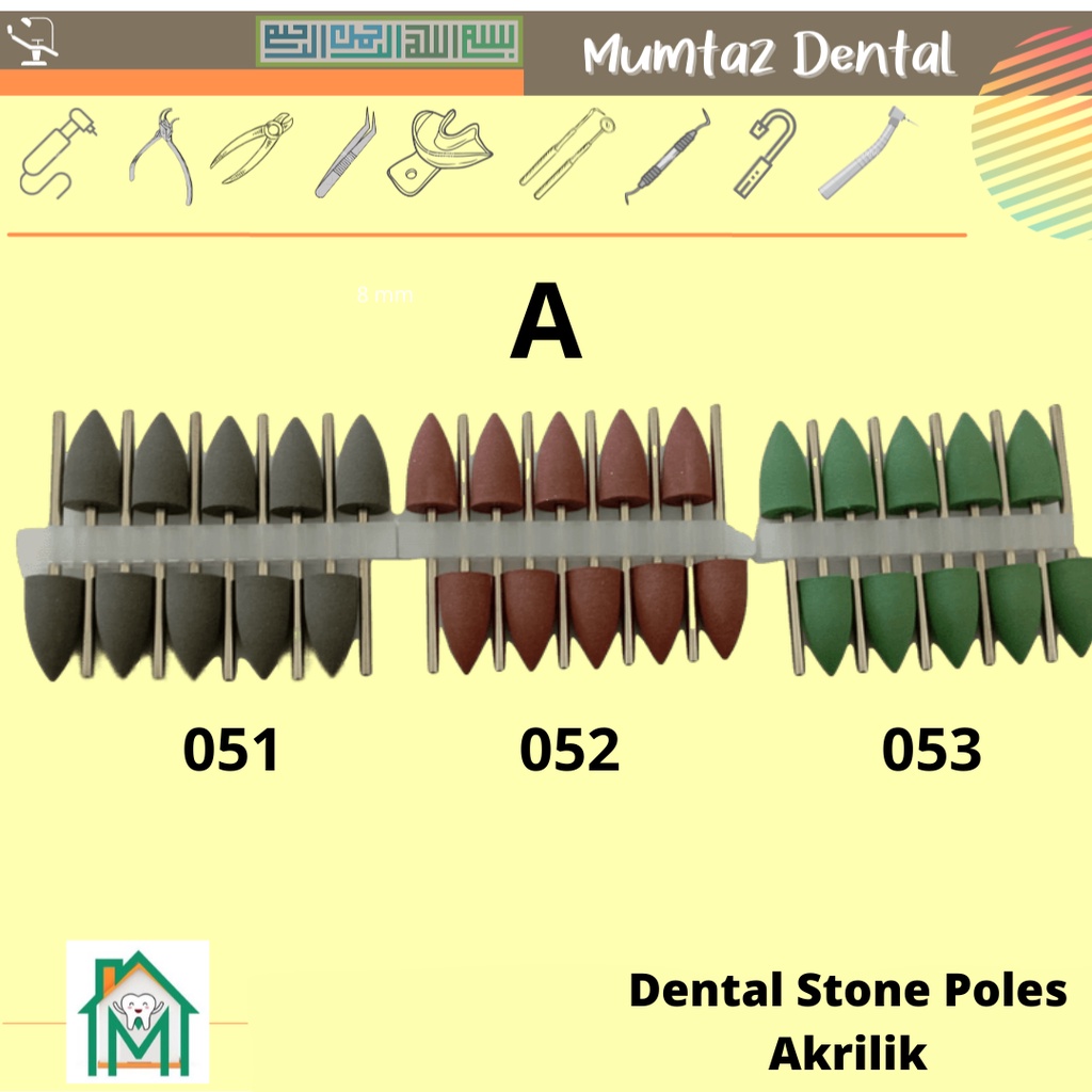 Dental Stone Poles Akrilik Polishing Acrylic Lab