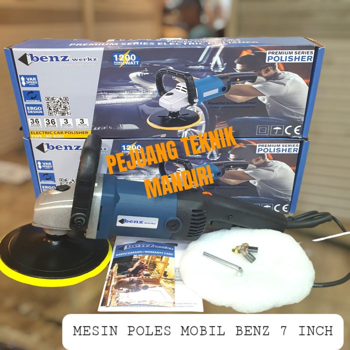 Pol Mesin Poles Mobil Benz 7 Inch / Polisher Benz 7" Bz 8207 / Benz Bz8207