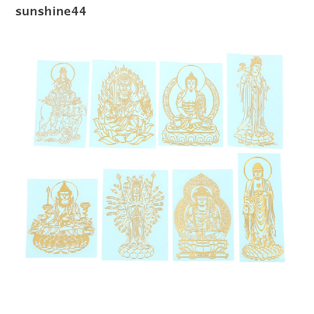 Sunshine Thailand Buddha Sembunyikan Wajah Dan Nana Stiker Metal Decal Untuk Hp Mobil Laptop Tablet Skateboard.