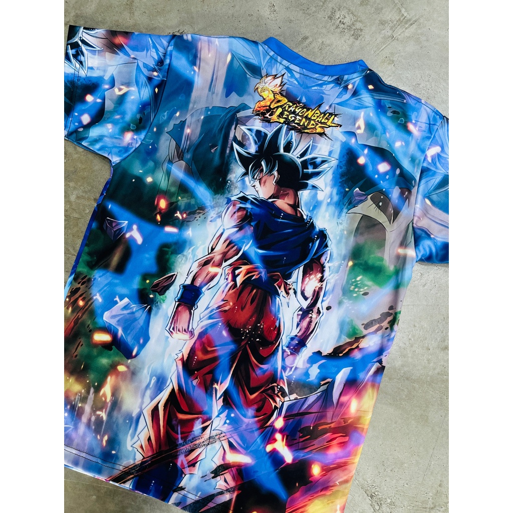 Tshirt Goku Lightning Fullprint Anime Manga Dragon Ball Premium Unisex