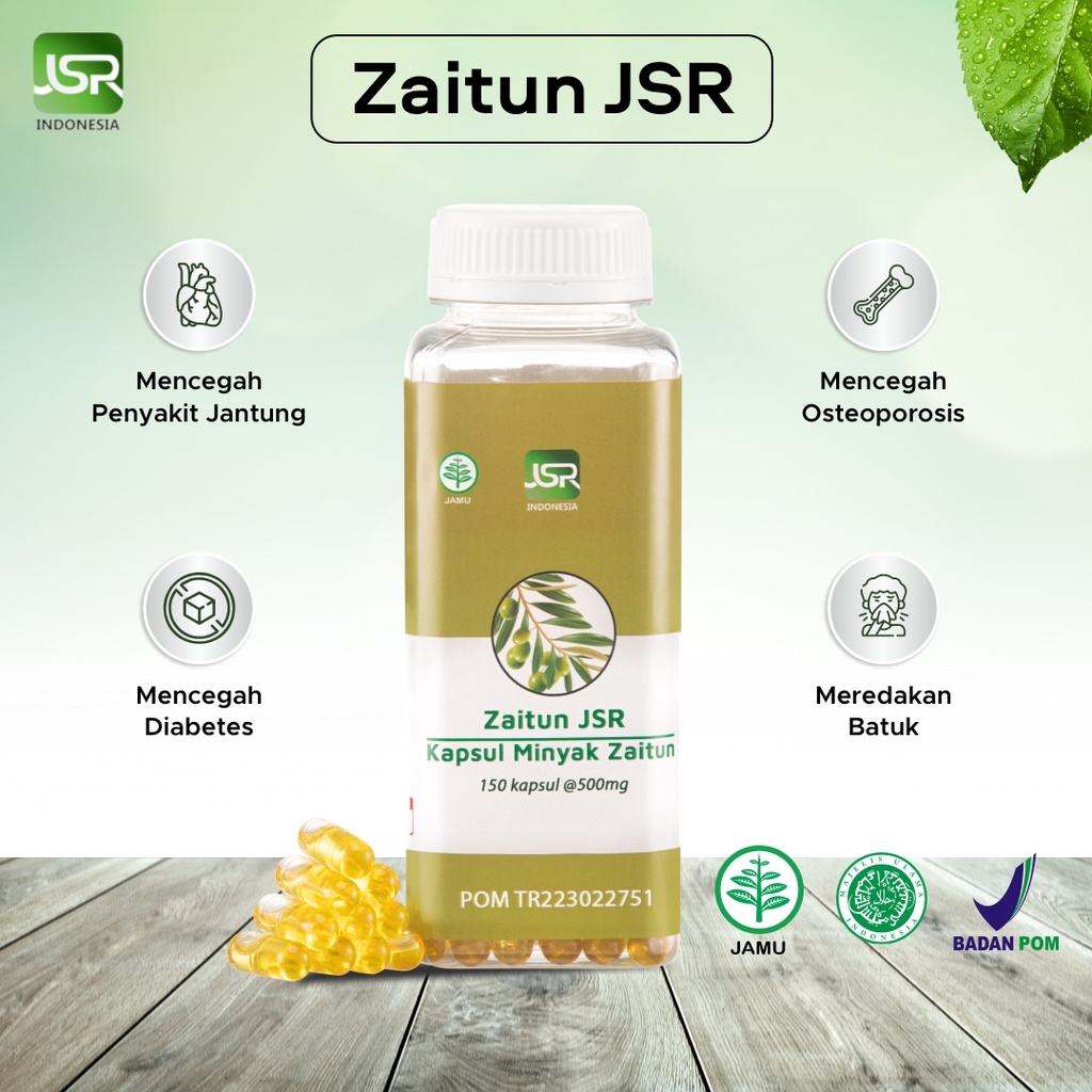 Minyak Zaitun Oil JSR Suri Olive Dari Palestina Isi 80 100 150 Kapsul 500mg