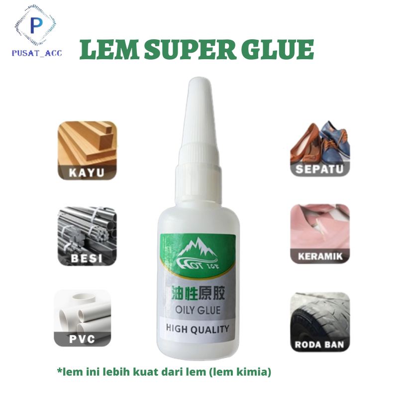 LK50 - Super Glue 50gr Lem Super Perakat Kuat Lem Korea Serbaguna Lem Setan 50 gr