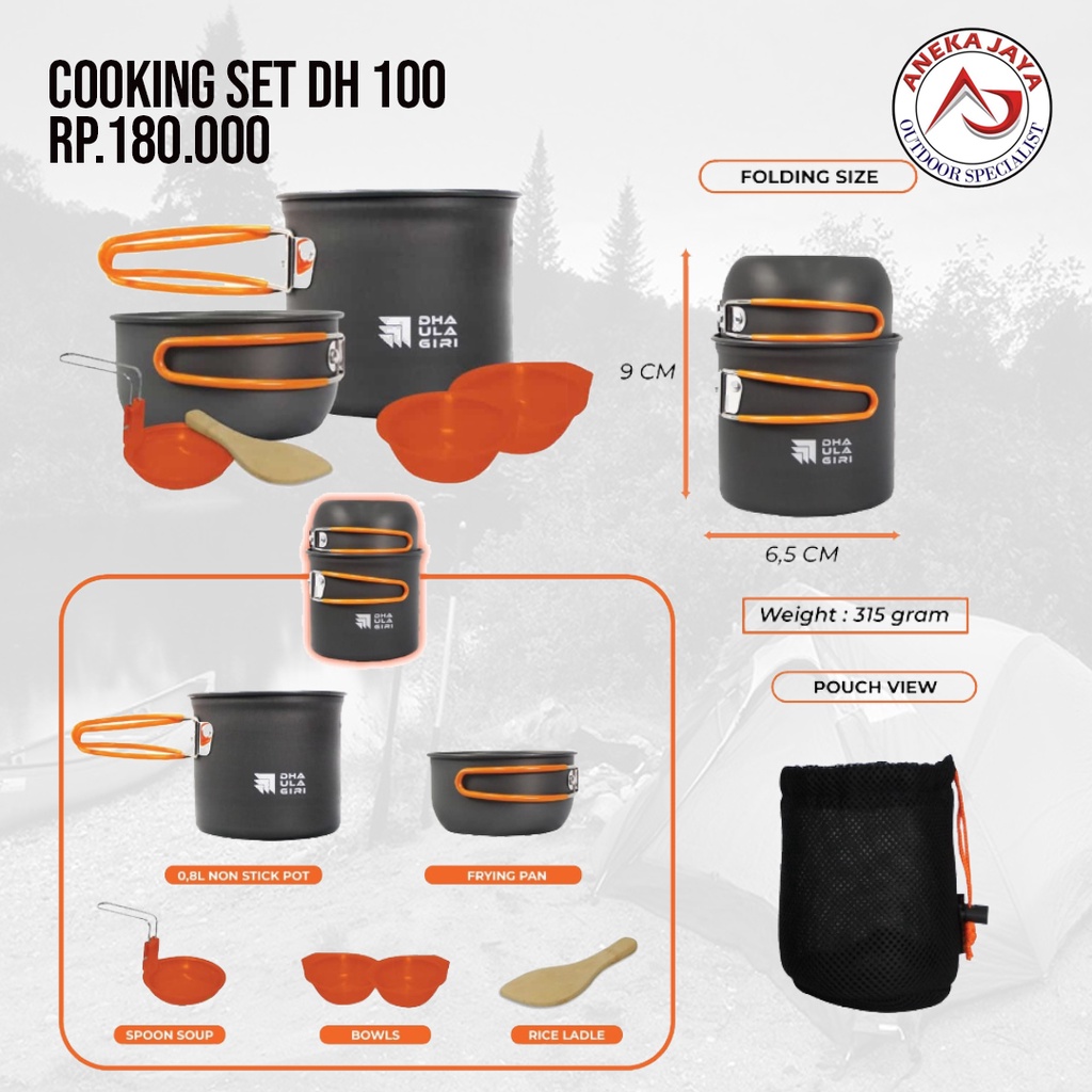 Cooking Set DH 100 Alat Masak Camping