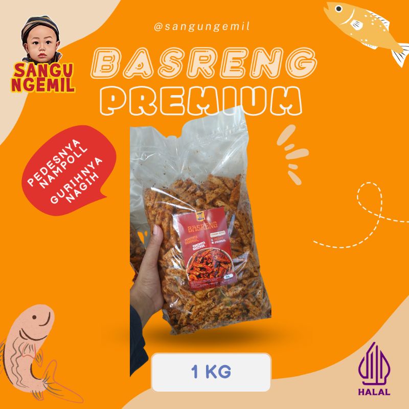 

(MURAH) BASRENG PEDAS/ORI DAUN JERUK VIRAL 1 KG by SANGU NGEMIL