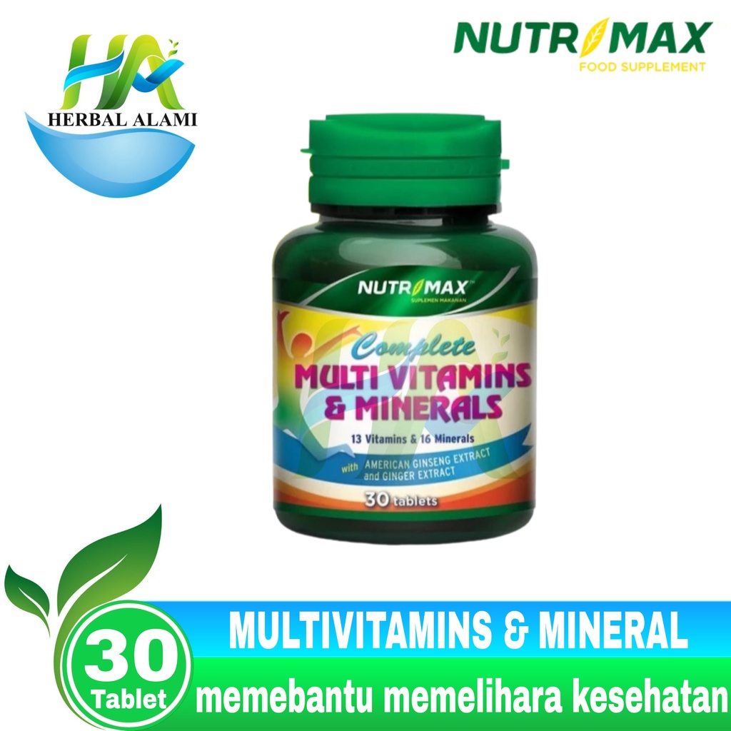 Nutrimax Complete Multivitamins &amp; Minerals - Suplemen Daya Tahan Tubuh