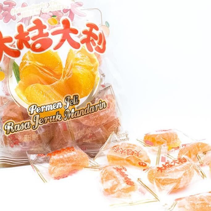 

PERMEN JELLY JERUK IMPORT CHEN LIANG JI JELI JERUK MANDARIN HONG MAO 216 GRAM HAMPERS IMLEK PARCEL SINCIA CNY MURAH MAKANAN RINGAN SNACK MANISAN JELI ORANGE