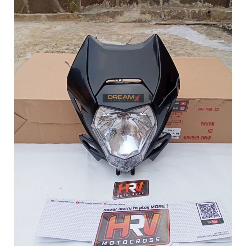 Headlamp beta 250 Reflektor lampu depan beta HRV modifikasi Supermoto klx 150 bf dtracker crf 150l