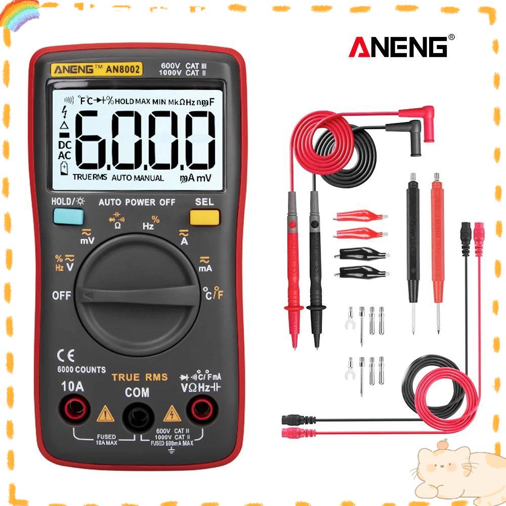 Solighter Digital Smart Multimeter Multifungsi 6000hitan Transistor Capacitor Tester Digital Profesional Meter