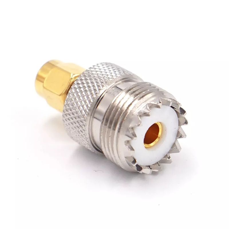 UHF SO-239 SO239 PL Female To SMA Male plug konektor coaxial adapter