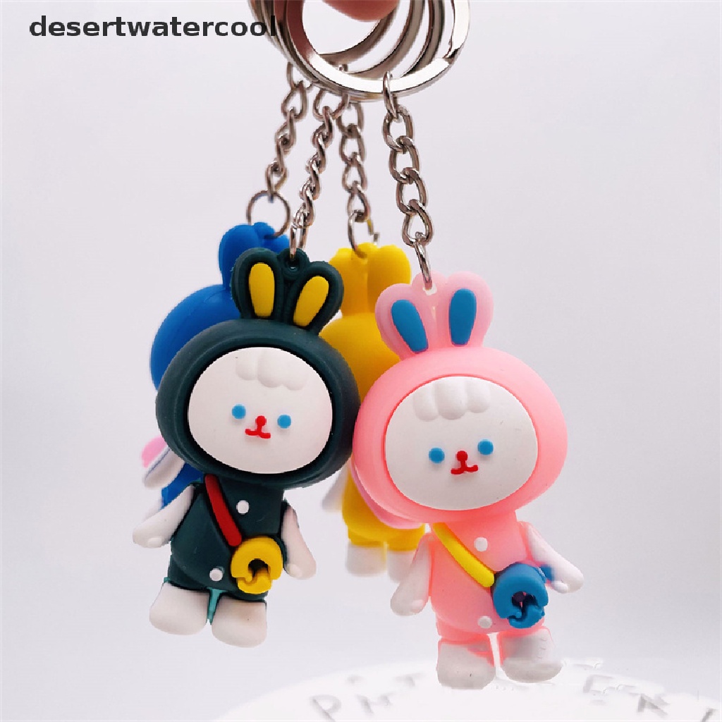Deid Tahun Baru Kartun Kelinci Gantungan Kunci Fashion Tas Liontin Kecil Gadis Lucu Gantungan Kunci Mobil Pasangan Hadiah Martijn